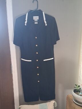 Vintage Danny & Nicole Dress/ Navy  size 12